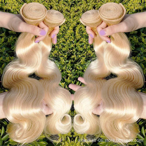 Wholesale 9A Grade Kinky Curly Russian Blonde Raw Virgin Hair Bundles With Frontal